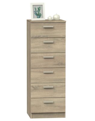 Chiffonnier Meuble de rangement coloris Cambrian - Hauteur 110 x Longueur 40 x Profondeur 40 cm