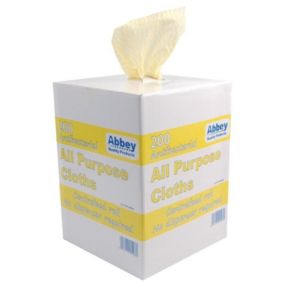 Chiffons tout usage antibactériens jaunes Jantex