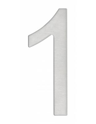 Chiffre 1 adhésif, inox, H.76mm - THIRARD