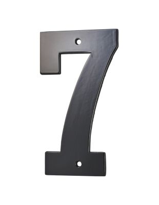 Chiffre 7 à visser, alliage, H.80mm, noir - THIRARD