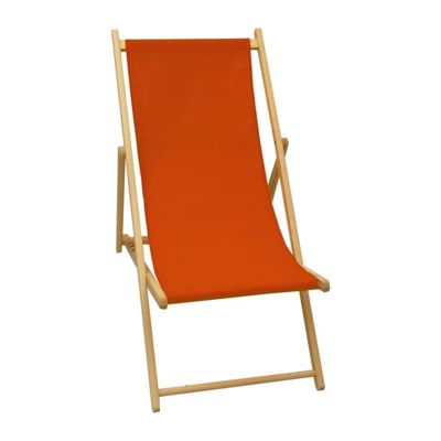 Chilienne 3 positions Jardin Privé en hêtre Paprika