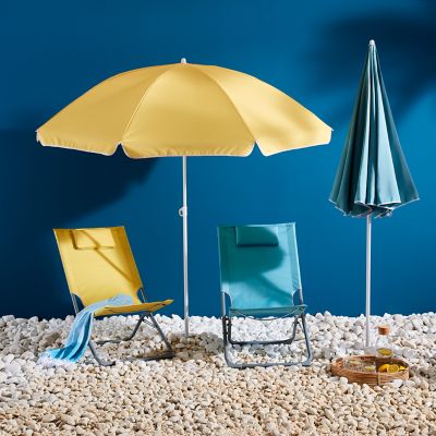Chilienne en métal et toile Curacao jaune