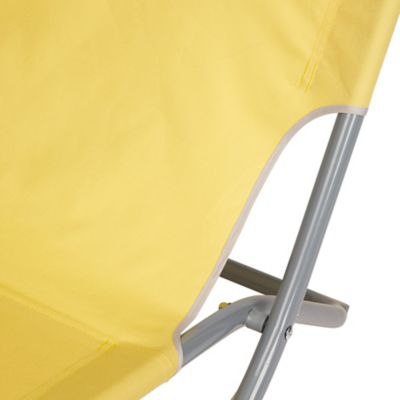 Chilienne en métal et toile Curacao jaune