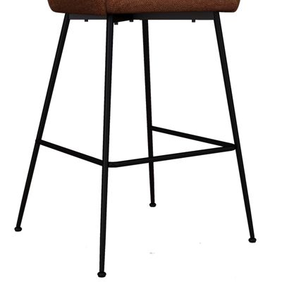 CHLOE-Fauteuil de bar en tissu Luxury Terracotta (x2)