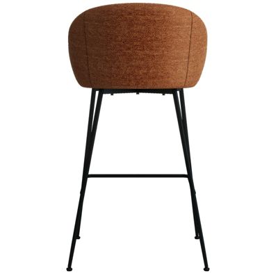 CHLOE-Fauteuil de bar en tissu Luxury Terracotta (x2)