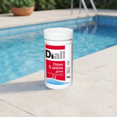 Chlore 5 Actions Galets 1kg pour Piscine