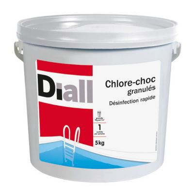 Chlore Choc en Granules Diall 5kg pour Piscine