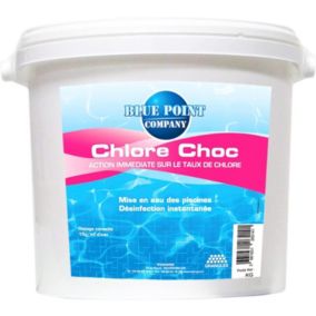 Chlore Choc Granulés Piscine 5KG, Traitement Eau Verte, Trouble, Algues et Les Micro-Organismes