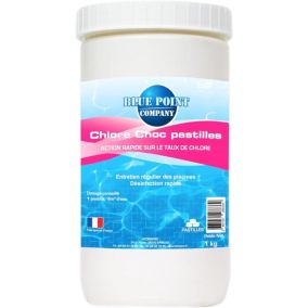 Chlore Choc Piscine Pastilles Traitement Eau Verte, Trouble, Algues et Les Micro-Organismes 1KG