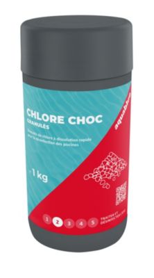 Chlore choc pour piscine granulés 1kg Aquablue