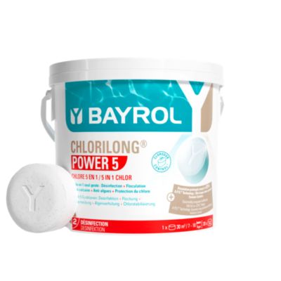 Chlore galets Chlorilong Power 5 Bayrol 5 kg