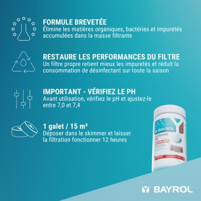 Chlore galets FilterClean Bayrol 1 kg