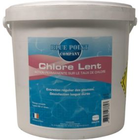 Chlore Lent Galets - Désinfection et Anti-algues - Galet 250G  5KG