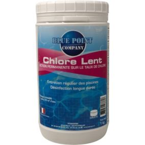 Chlore Lent Galets Piscine  Désinfection et Anti-algues Galet 250G  1KG