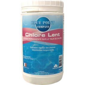 Chlore Lent Pastilles 20g Piscine - Désinfection et Anti-algues - Entretien piscine - 1KG