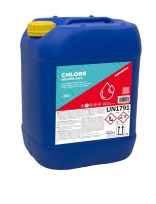 Chlore lent pour piscine liquide 20L Aquablue