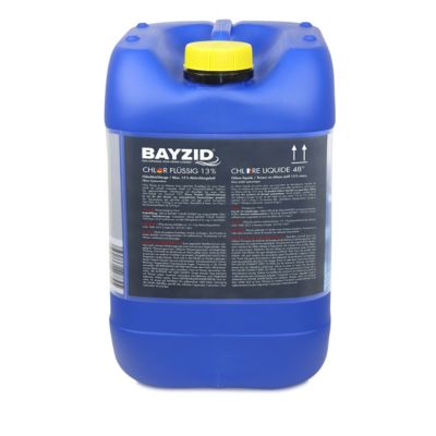 Chlore Liquide 48degrée Bayzid 6 x 25 Kg (20 L), Désinfection Rapide Et ...