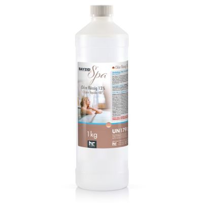 Chlore Liquide Bayzid Spa 1 x 1 Kg, Désinfectant Rapide Et Puissant Pour Spas, Jacuzzis Et Pataugeoires