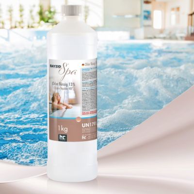 Chlore Liquide Bayzid Spa 1 x 1 Kg, Désinfectant Rapide Et Puissant Pour Spas, Jacuzzis Et Pataugeoires