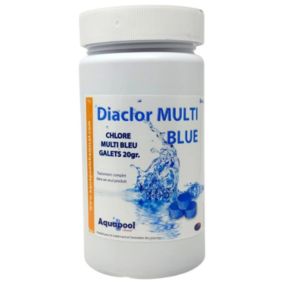 Chlore Multi Blue Pastilles de 20g Multifonctions - Traitement Tout-en-Un - Désinfectant, Algicide, Stabilisant, Clarifiant 1KG