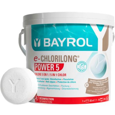 Chlore multifonctions Bayrol Chlorilong Power 5 fonctions - 1 kg