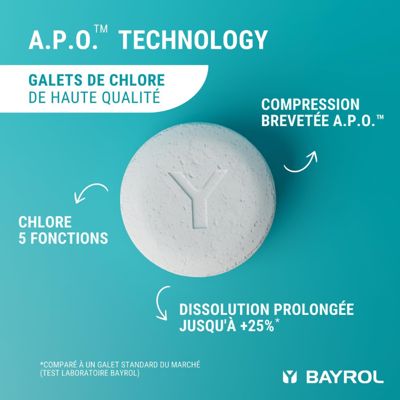 Chlore multifonctions Bayrol Chlorilong Power 5 fonctions - 1 kg