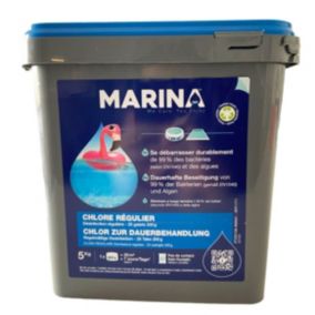 Chlore régulier Marina - Galets de 200g - 5 kg