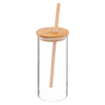 Chope & Paille en Verre "Palm" 40cl Transparent
