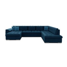 Chuck - canapé panoramique XXL - convertible avec coffre - 7 places - droit - Best Mobilier