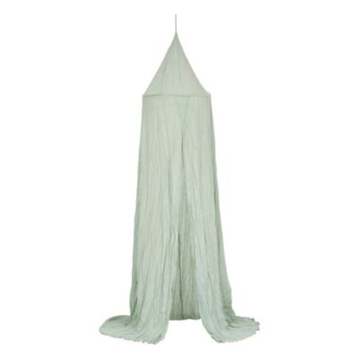 Ciel de lit double gaze de coton vert