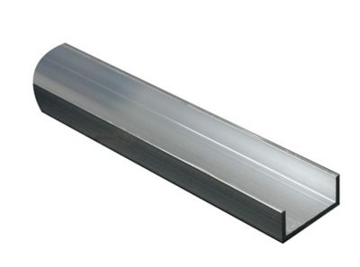 Cimaise aluminium brut 15 x 7 x 10 mm Ep. 1,5 mm, 1 m