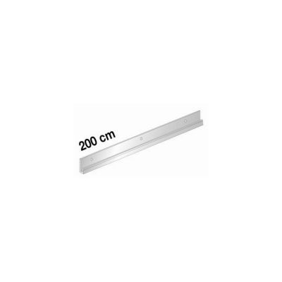 Cimaise décorative en aluminium argenté 2m.
