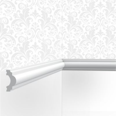 Cimaise , Moulure Cimaises et Plus M04 - 4x2x200cm (h x p x L) - moulure décorative polyuréthane