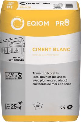 Ciment blanc CEM II B LL 32 5R 25kg