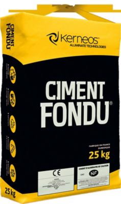 Ciment fondu Kerneos 25 kg v4 pour mortier et b ton Castorama