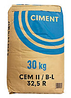 Ciment gris CEM II B-L 32,5 R CE