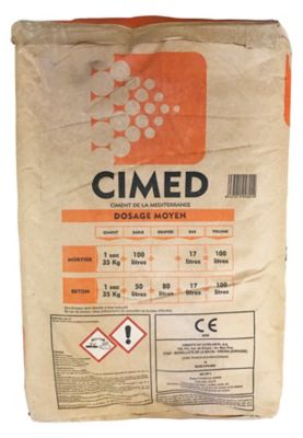 Ciment gris multi usages Cimed 35 kg Castorama