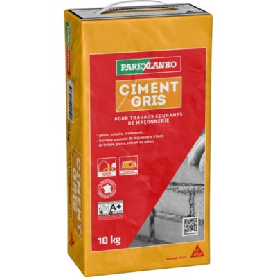 Ciment gris pour travaux courants de maçonnerie 10 kg Parexlanko