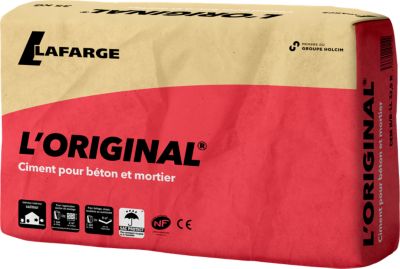 Ciment L original sac protect 35kg Lafarge Castorama