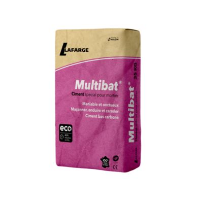 Ciment pour mortier multibat MC 12.5C 35 Kg Lafarge