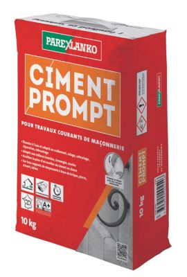 Ciment prompt pour travaux courants de maçonnerie 10 kg Parexlanko
