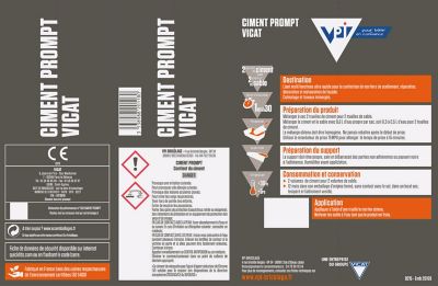 Ciment prompt VPI 2,5kg pour confection de mortiers