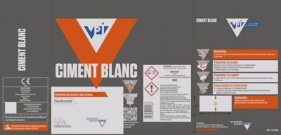 Ciment VPI blanc 2,5kg sols et murs intérieur/extérieur