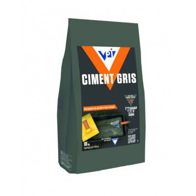 Ciment VPI gris 10kg sols et murs interieur exterieur