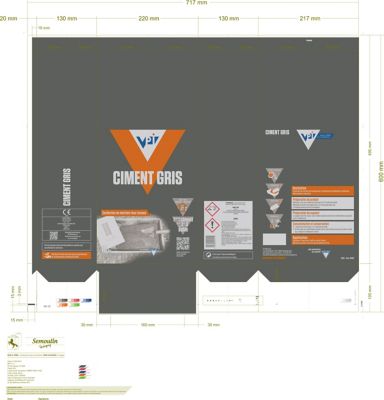 Ciment VPI gris 10kg sols et murs intérieur/extérieur