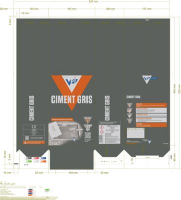 Ciment VPI gris 5kg sols et murs intérieur/extérieur