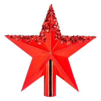 Cimier de sapin colorama de noël en plastique recyclé h22cm - feeric lights & christmas