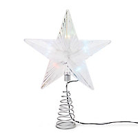 Cimier de sapin forme étoile 30 cm à couleurs changeantes LED
