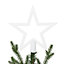 Cimier étoile 20 cm blanc