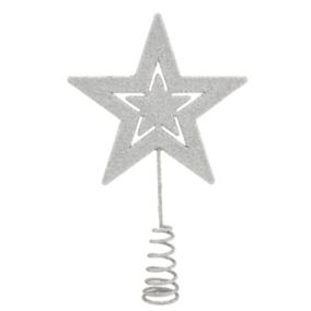 Cimier étoile argent 15 cm